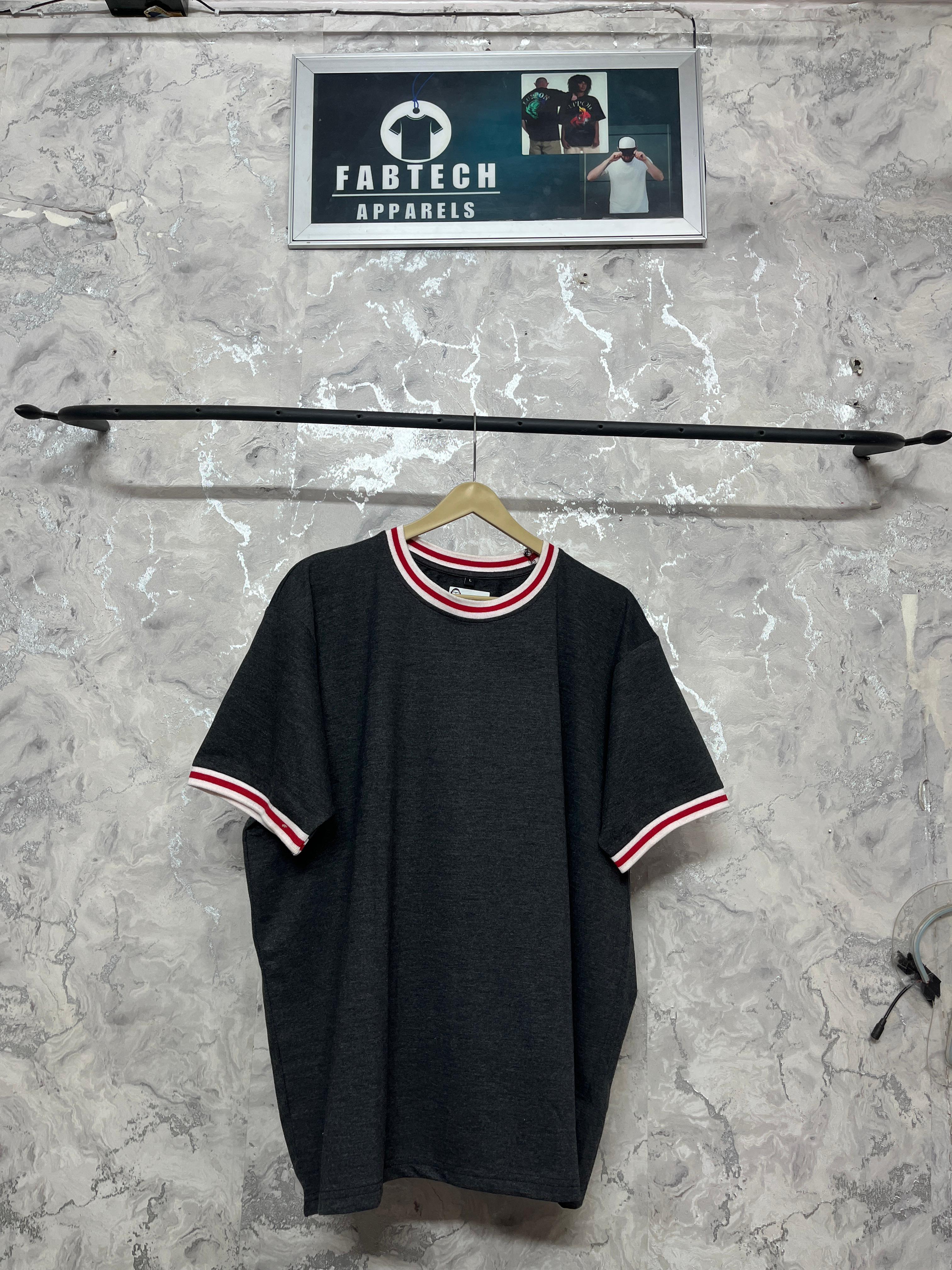 Oversized Round Neck Rib Tshirt