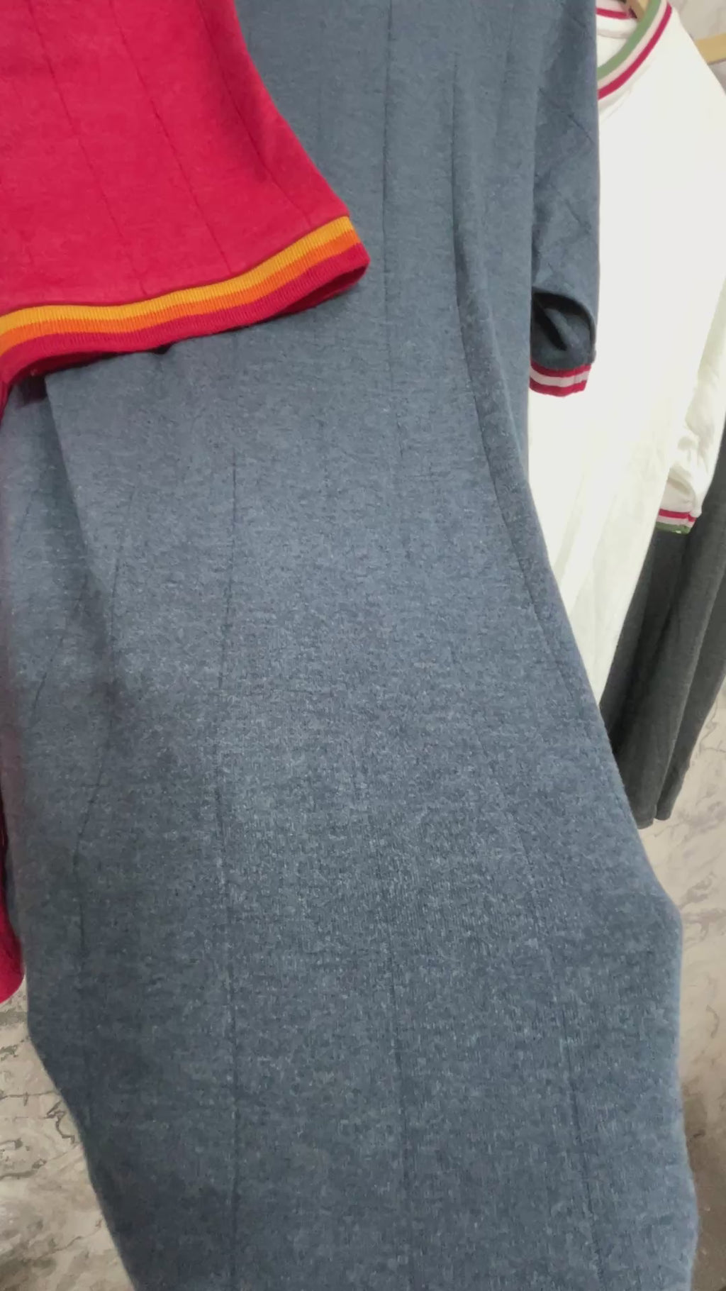 Oversized Round Neck Rib Tshirt